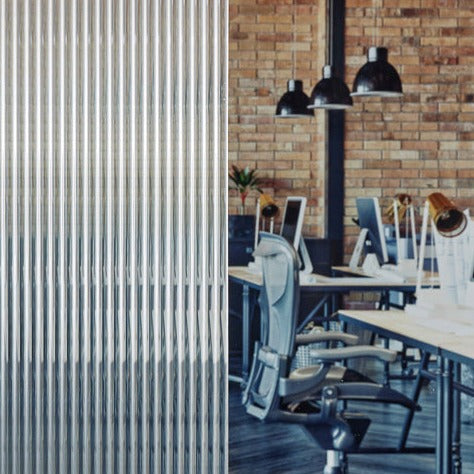 Two-Way Privacy: Reeded Glass Film